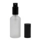 Flacon 50ml transparent mat + Vapo Noir