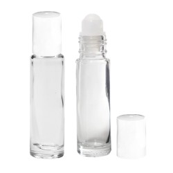 Roll-on 10ml Transparent bille plastique
