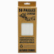 Paquet de 50 pailles papier blanches