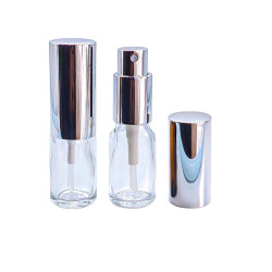 Flacon 10ml transparent vapo argenté